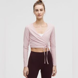 Lululemon Women's Pink Nulu Wrap Top